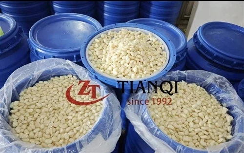 ड्रम में नमकीन पानी में सफेद लहसुन की कलियाँ: 2026 बाज़ार रुझान